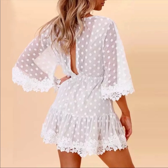 Mesh Lace Dress - Picture 2 of 7